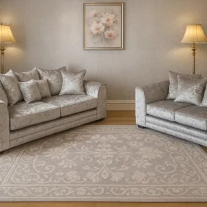 Dylan 3+2  Crush Velvet Sofa choice of Fabrics and Colours