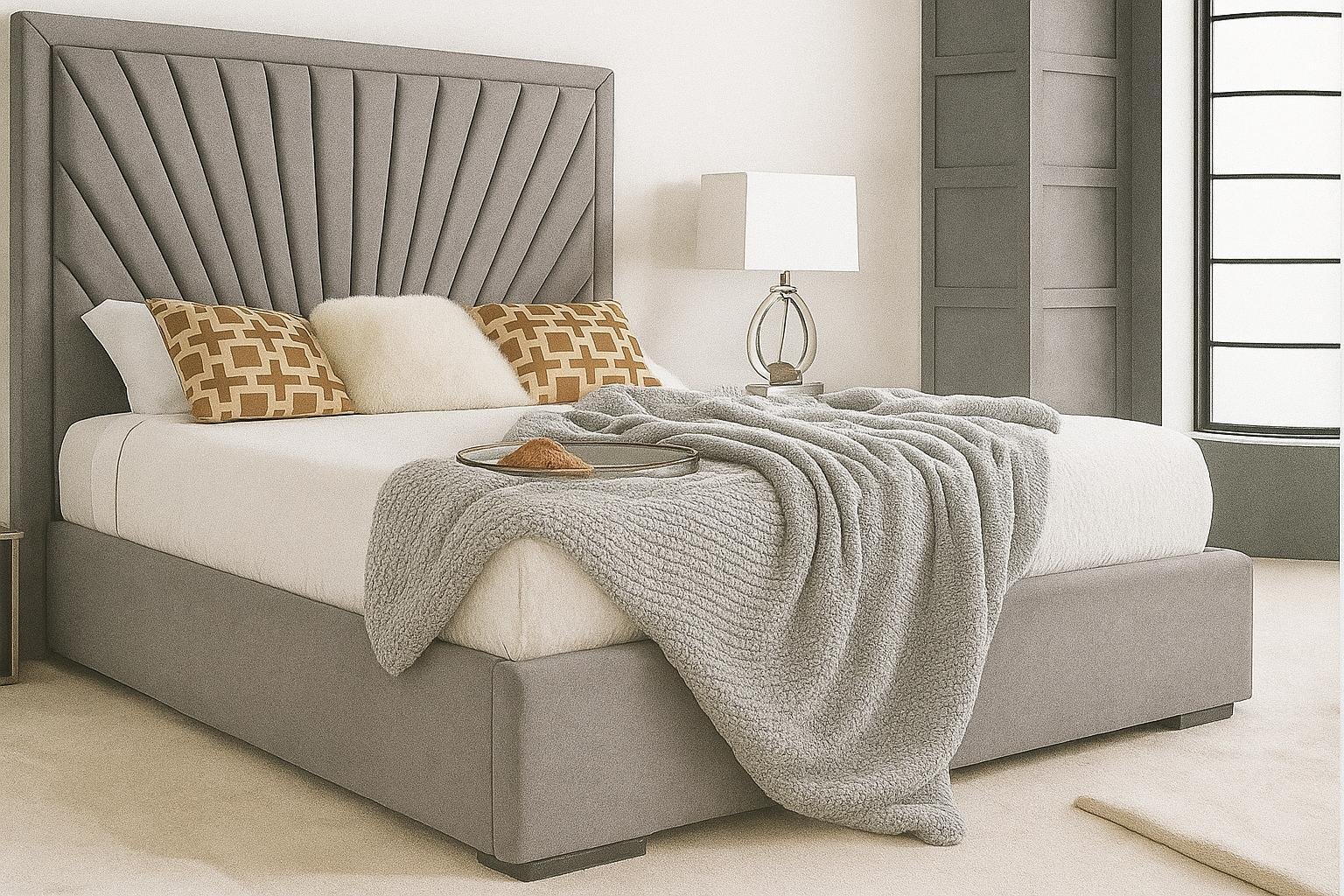 Deluxe Upholstered Bed Frame 3.0 4'6 Double 5ft King Size - Image 2