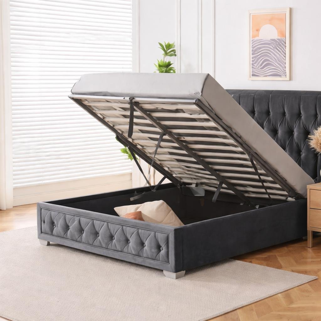 Chelsea Bed Upholstered Bed Frame 3.0 4'6 Double 5ft King Size - Image 2