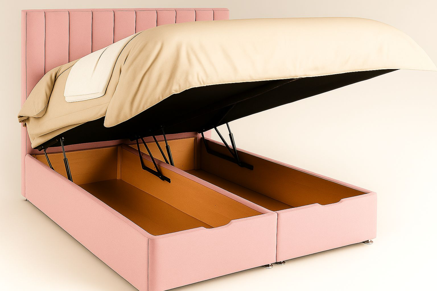 Seline Bed Upholstered Bed Frame 3.0 4'6 Double 5ft King Size - Image 5