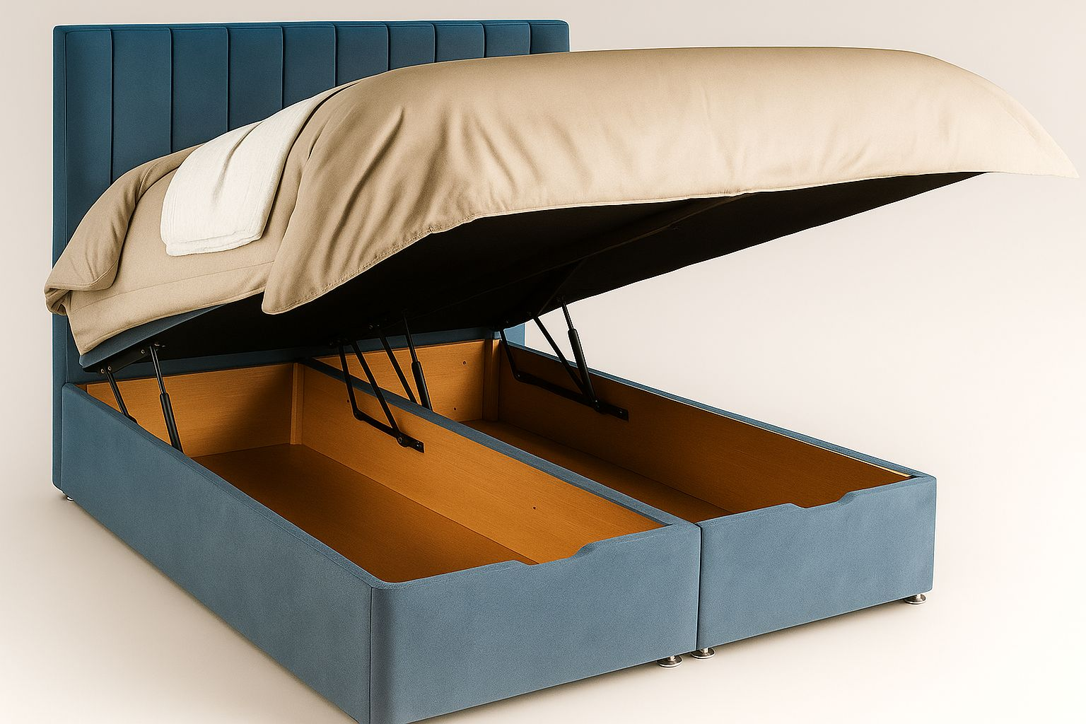 Seline Bed Upholstered Bed Frame 3.0 4'6 Double 5ft King Size - Image 2
