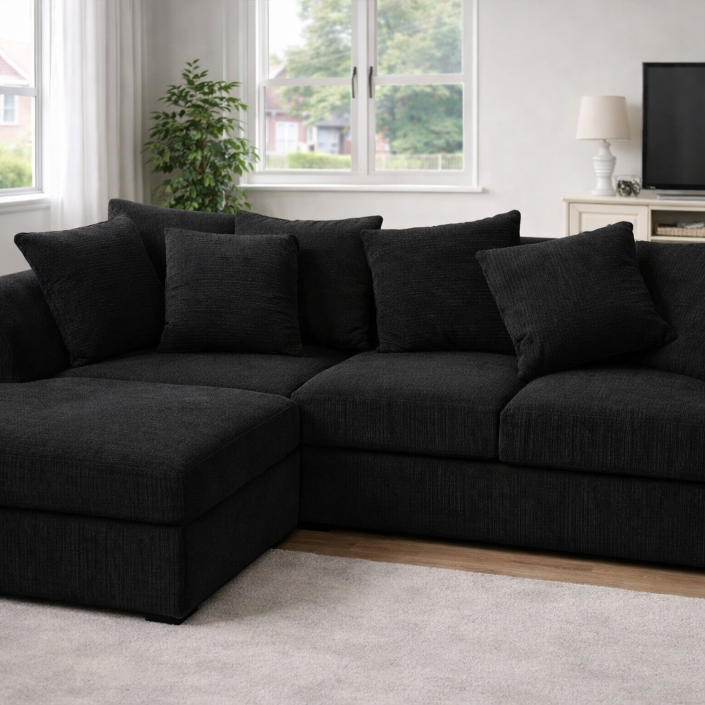 4 Seater Corner Sofa Set Left Hand Jumbo Cord - Image 2