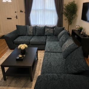 Large L Shape Corner Sectional Living Room Sofa Set Modern Luxury Design